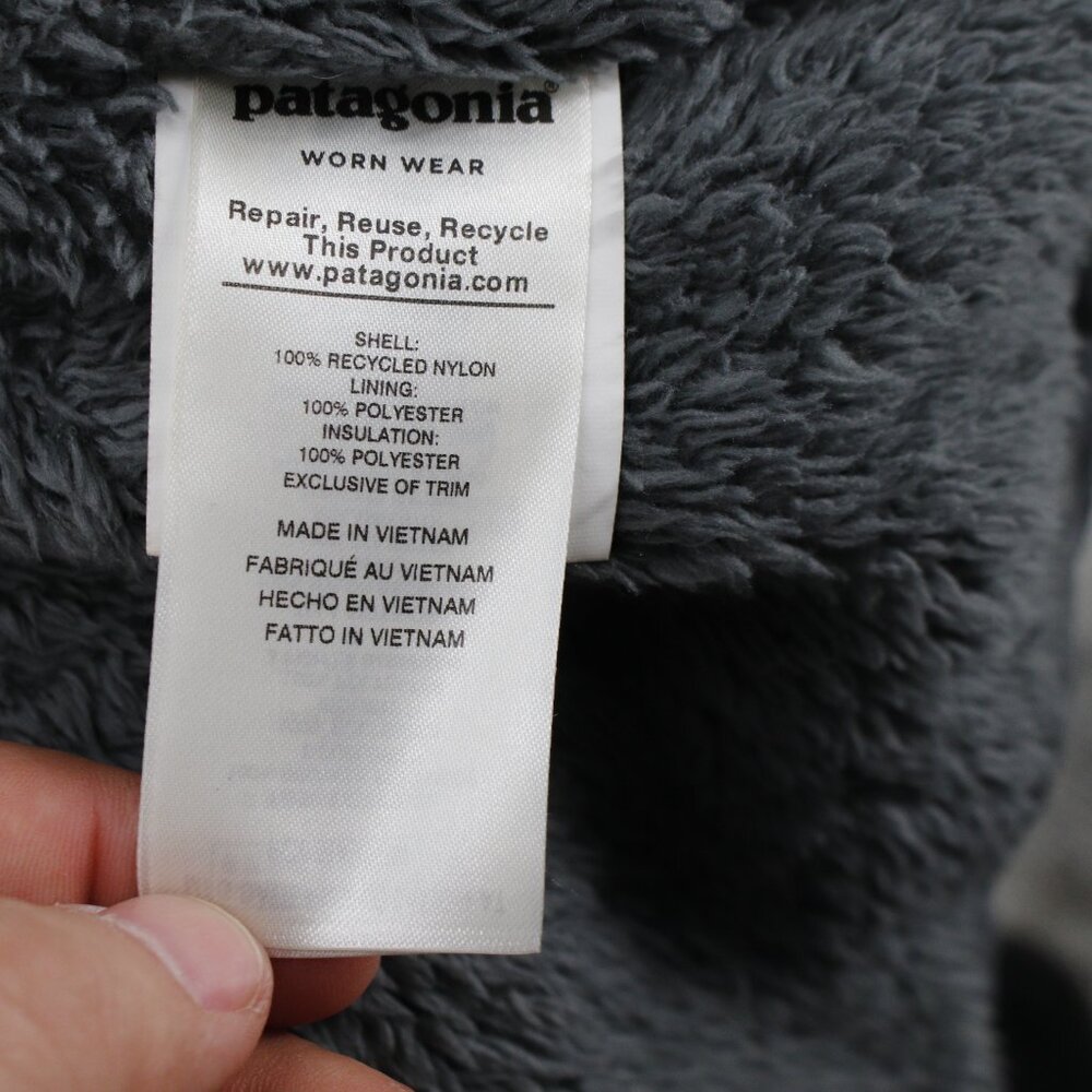 Patagonia Shirt Jacket Men XL Isthmus Quilted Snap Sherpa lined Nylon Forge gray - Picture 12 of 16